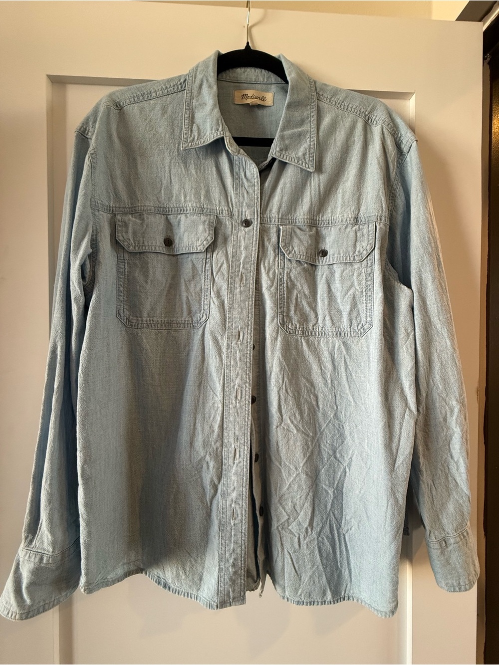 Madewell Chambray Button Up Size L